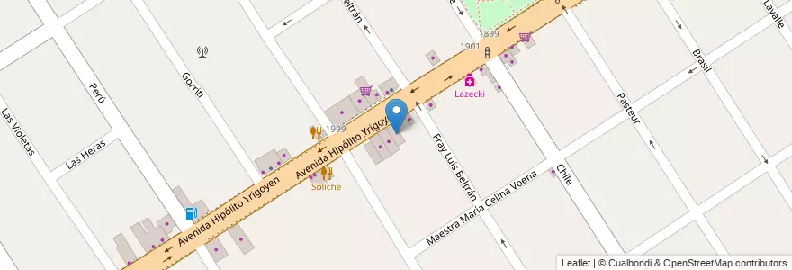 Mapa de ubicacion de Creditodo en Arjantin, Buenos Aires, Partido De Tigre, El Talar.