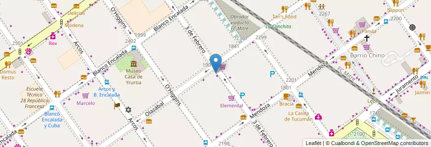 Mapa de ubicacion de Creme Chic, Belgrano en Argentina, Ciudad Autónoma De Buenos Aires, Buenos Aires, Comuna 13.