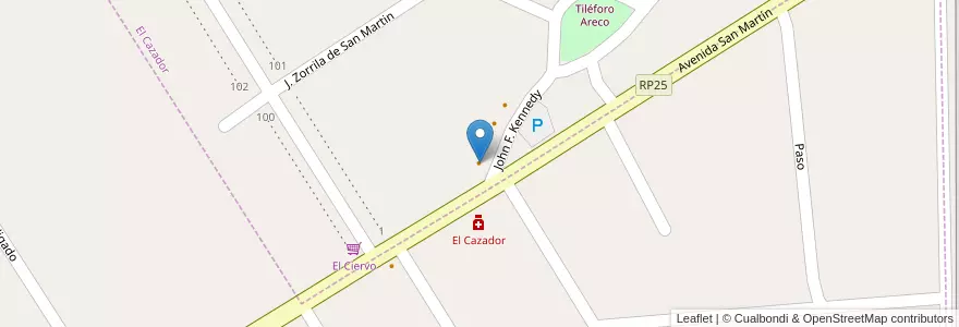 Mapa de ubicacion de Cremolatti en Argentina, Buenos Aires, Partido De Escobar, El Cazador.