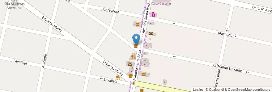 Mapa de ubicacion de Cremolatti en الأرجنتين, بوينس آيرس, Partido De Ituzaingó, Ituzaingó.