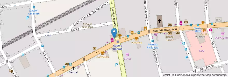 Mapa de ubicacion de Cremolatti, Almagro en Argentinien, Ciudad Autónoma De Buenos Aires, Comuna 5, Buenos Aires.