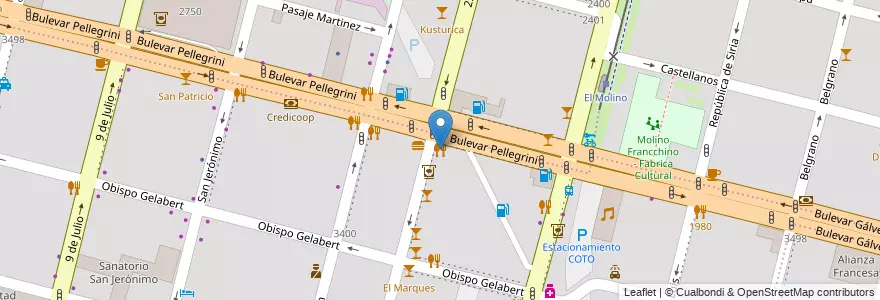 Mapa de ubicacion de Cremolatti en الأرجنتين, سانتا في, إدارة العاصمة, سانتا في العاصمة, سانتا في.