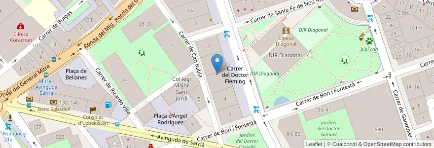 Mapa de ubicacion de Crep Nova en İspanya, Catalunya, Barcelona, Barcelonès, Barcelona.