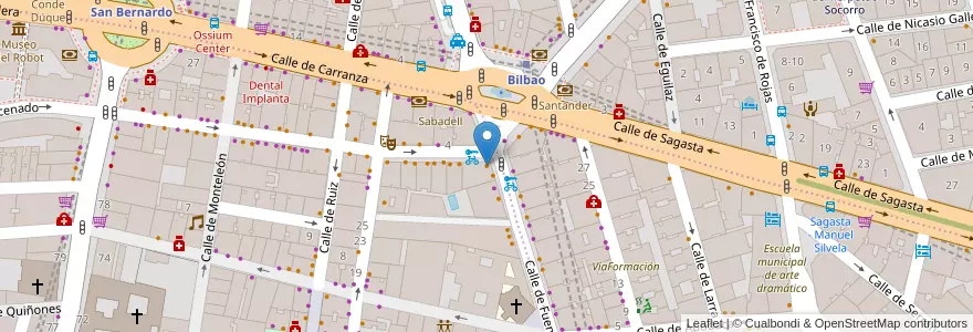 Mapa de ubicacion de Crepes & Waffles en Испания, Мадрид, Мадрид, Área Metropolitana De Madrid Y Corredor Del Henares, Мадрид.