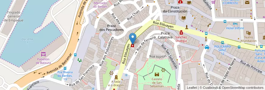 Mapa de ubicacion de Crespo en España, Vigo.