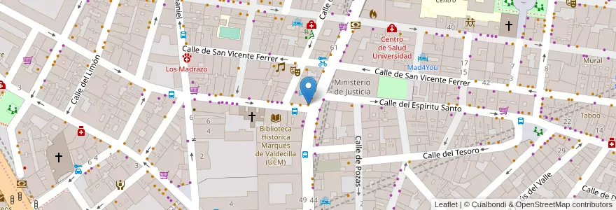 Mapa de ubicacion de Cris Café en Spanje, Comunidad De Madrid, Comunidad De Madrid, Área Metropolitana De Madrid Y Corredor Del Henares, Madrid.