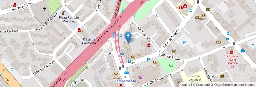 Mapa de ubicacion de Cris en إسبانيا, منطقة مدريد, منطقة مدريد, Área Metropolitana De Madrid Y Corredor Del Henares, مدريد.