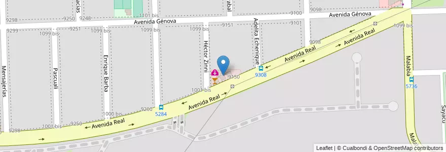 Mapa de ubicacion de Cristalina Office en アルゼンチン, サンタフェ州, Departamento Rosario, Municipio De Rosario, ロサリオ.