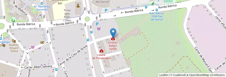 Mapa de ubicacion de Cristian Ballart Gavila en Espanha, Catalunha, Barcelona, Garraf, Vilanova I La Geltrú.