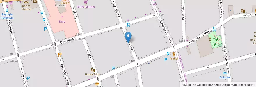Mapa de ubicacion de Cristian Jhonny, Almagro en 阿根廷, Ciudad Autónoma De Buenos Aires, Comuna 5, 布宜诺斯艾利斯.
