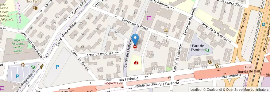 Mapa de ubicacion de Cristina Chacón Puig en اسپانیا, Catalunya, Barcelona, Barcelonès, Barcelona.