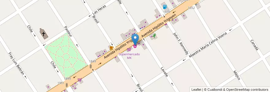 Mapa de ubicacion de Cristina en Arjantin, Buenos Aires, Partido De Tigre, El Talar.