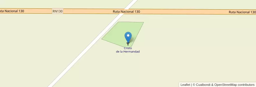 Mapa de ubicacion de Cristo de la Hermandad en アルゼンチン, エントレ・リオス州, Departamento Colón, Distrito Segundo, Villa Elisa.