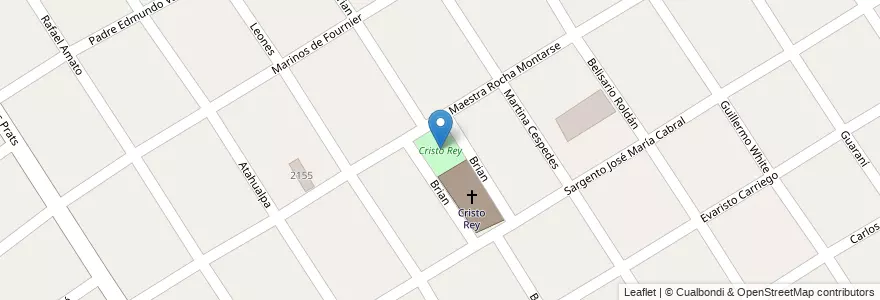 Mapa de ubicacion de Cristo Rey en Argentina, Buenos Aires, Partido De Morón, El Palomar.