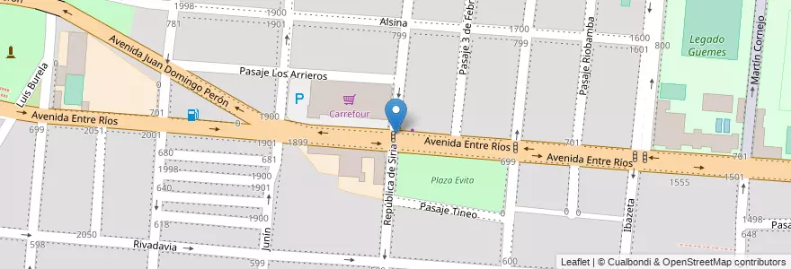 Mapa de ubicacion de Crocante en Аргентина, Сальта, Capital, Municipio De Salta, Salta.