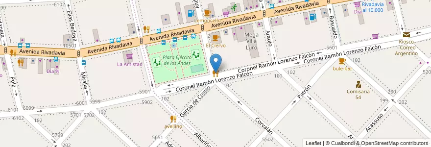 Mapa de ubicacion de Crocca, Villa Luro en Аргентина, Буэнос-Айрес, Comuna 9, Буэнос-Айрес, Comuna 10.