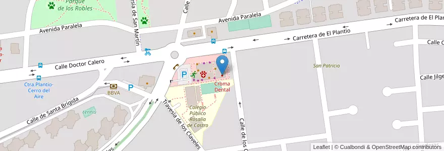 Mapa de ubicacion de Croma Dental en إسبانيا, منطقة مدريد, منطقة مدريد, Área Metropolitana De Madrid Y Corredor Del Henares.