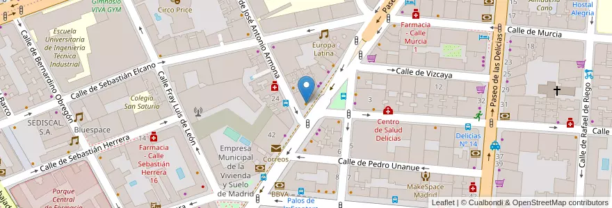 Mapa de ubicacion de Croquetería Ven y verás en إسبانيا, منطقة مدريد, منطقة مدريد, Área Metropolitana De Madrid Y Corredor Del Henares, مدريد.