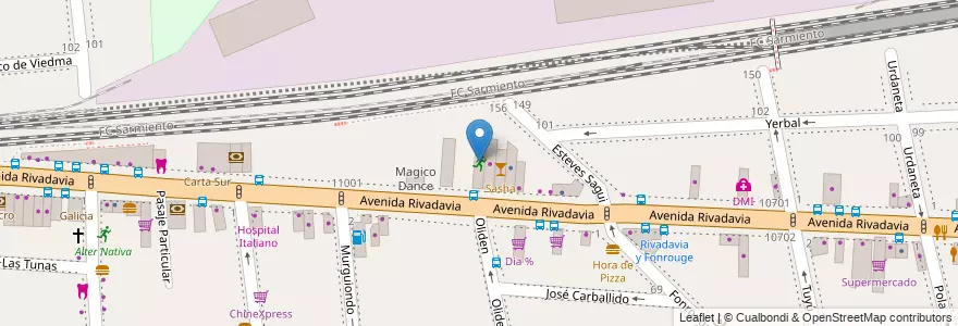 Mapa de ubicacion de Crossfit, Liniers en 阿根廷, Ciudad Autónoma De Buenos Aires, Comuna 9, 布宜诺斯艾利斯, Comuna 10.