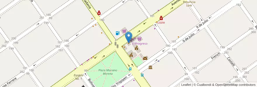 Mapa de ubicacion de Cuando Quieras en الأرجنتين, بوينس آيرس, Partido De San Vicente.