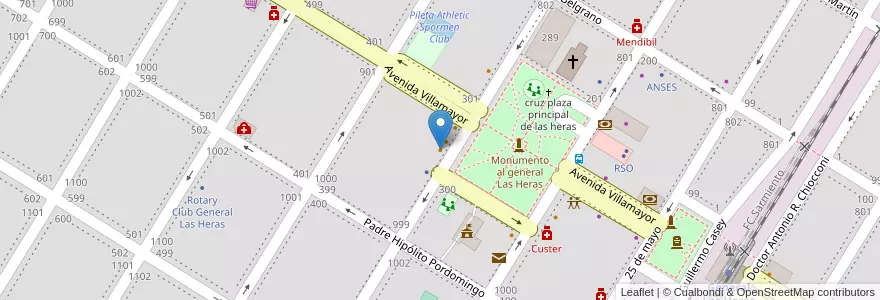 Mapa de ubicacion de Cuando quieras en 아르헨티나, 부에노스아이레스주, Partido De General Las Heras, General Las Heras.
