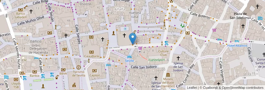 Mapa de ubicacion de Cuarenta13 en Espanha, Andaluzia, Sevilla, Sevilla.
