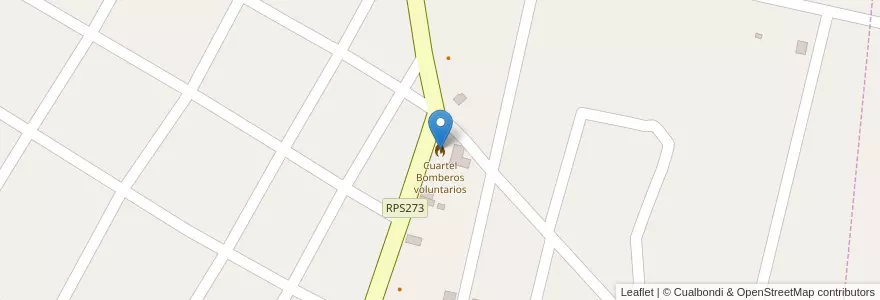 Mapa de ubicacion de Cuartel Bomberos voluntarios en 아르헨티나, Córdoba, Departamento Calamuchita, Pedanía Santa Rosa, Municipio De Villa Yacanto, Villa Yacanto De Calamuchita.