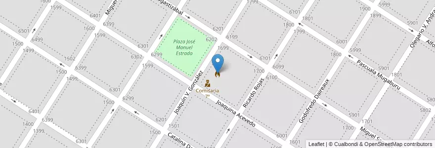 Mapa de ubicacion de Cuartel de Bomberos Caisamar en Arjantin, Buenos Aires, Partido De General Pueyrredón, Mar Del Plata.