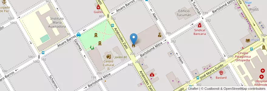 Mapa de ubicacion de Cuartel de Bomberos de Viedma en 아르헨티나, 리오네그로주, Departamento Adolfo Alsina, Viedma, Viedma.