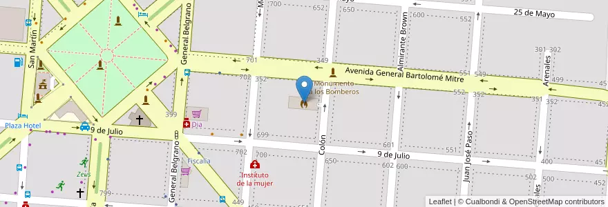 Mapa de ubicacion de Cuartel de Bomberos Voluntarios en Argentina, Buenos Aires, Partido De Campana.