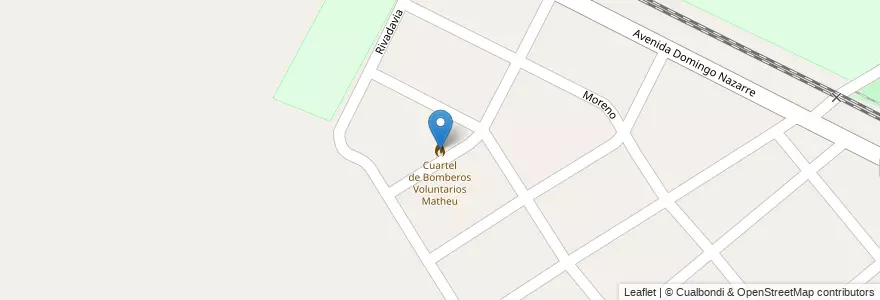 Mapa de ubicacion de Cuartel de Bomberos Voluntarios Matheu en Argentina, Buenos Aires, Partido De Escobar, Matheu.