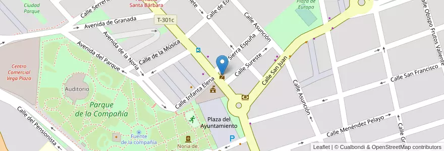 Mapa de ubicacion de Cuartel de la Guardia Civil en Espanha, Região De Múrcia, Região De Múrcia, Vega Media Del Segura, Molina De Segura.