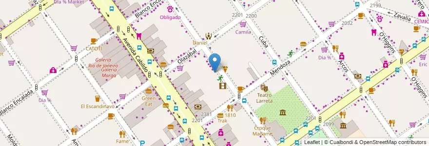 Mapa de ubicacion de Cuartel V de Bomberos, Belgrano en الأرجنتين, Ciudad Autónoma De Buenos Aires, Buenos Aires, Comuna 13.