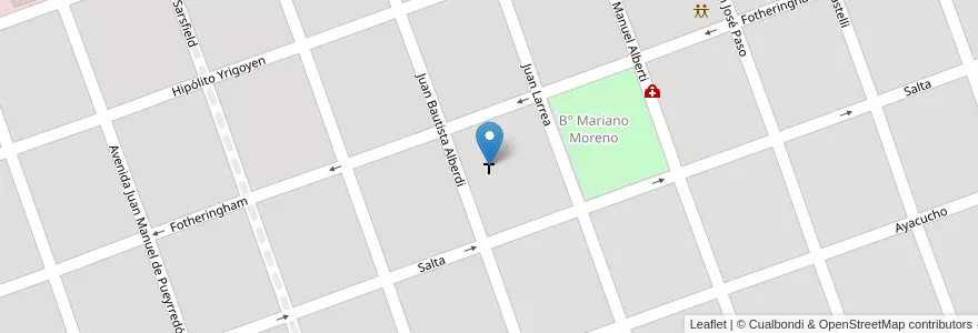 Mapa de ubicacion de Cuasi parroquia "Domingo Savio" en アルゼンチン, フォルモサ州, Departamento Formosa, Municipio De Formosa, Formosa.