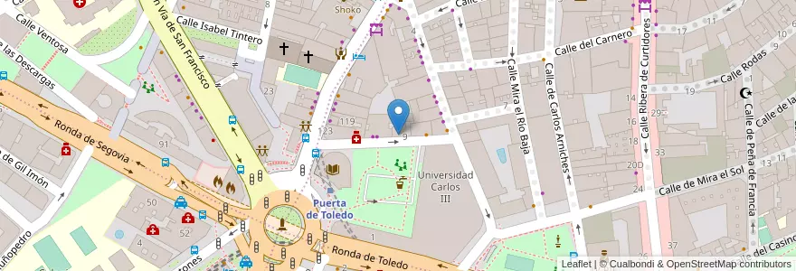 Mapa de ubicacion de Cuatro Pecas El Carmen en Испания, Мадрид, Мадрид, Área Metropolitana De Madrid Y Corredor Del Henares, Мадрид.