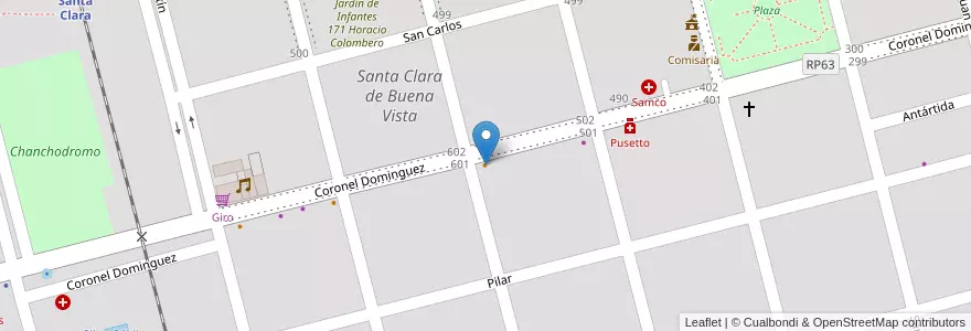 Mapa de ubicacion de Cuatro14 en 阿根廷, Santa Fe, Departamento Las Colonias, Municipio De Santa Clara De Buena Vista.