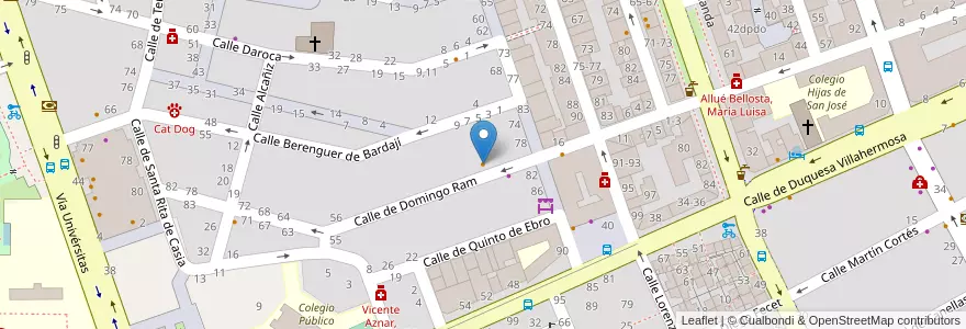 Mapa de ubicacion de Cubero en إسبانيا, أرغون, سرقسطة, Zaragoza, سرقسطة.