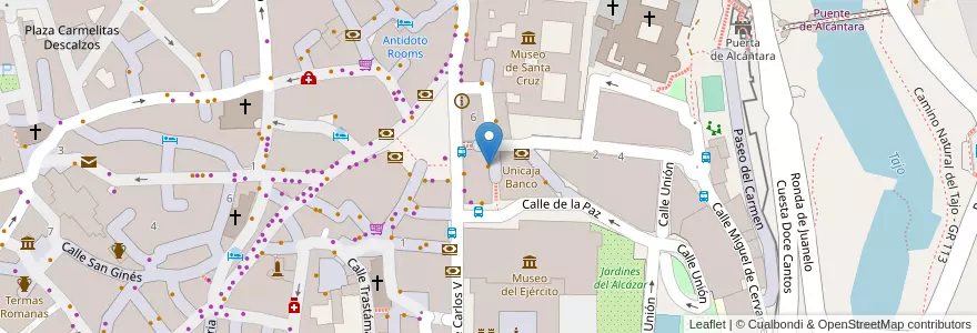 Mapa de ubicacion de Cuchara de Palo en Spagna, Castilla-La Mancha, Toledo, Toledo, Toledo.
