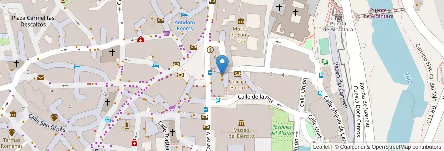 Mapa de ubicacion de Cuchara de Palo en Espanha, Castela-Mancha, Toledo, Toledo, Toledo.