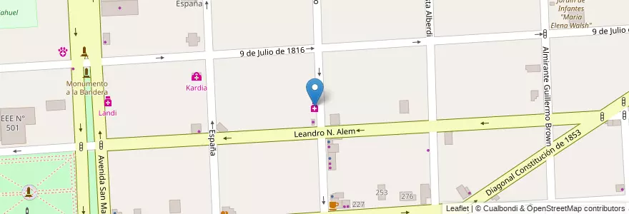 Mapa de ubicacion de Cuellas en Arjantin, Buenos Aires, Partido De Florencio Varela, Florencio Varela.