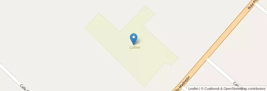 Mapa de ubicacion de Cultivo en 아르헨티나, Santa Fe, Departamento La Capital, Municipio De Arroyo Leyes.