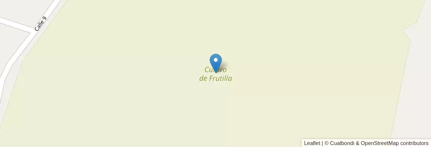 Mapa de ubicacion de Cultivo de Frutilla en 阿根廷, Santa Fe, Departamento La Capital, Municipio De San José Del Rincón.