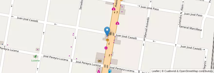 Mapa de ubicacion de Cultura Factory Store en アルゼンチン, ブエノスアイレス州, Partido De Lomas De Zamora, Lomas De Zamora.