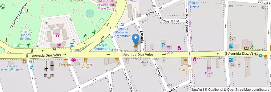 Mapa de ubicacion de Cümen-Cümen, Caballito en آرژانتین, Ciudad Autónoma De Buenos Aires, Buenos Aires, Comuna 6.