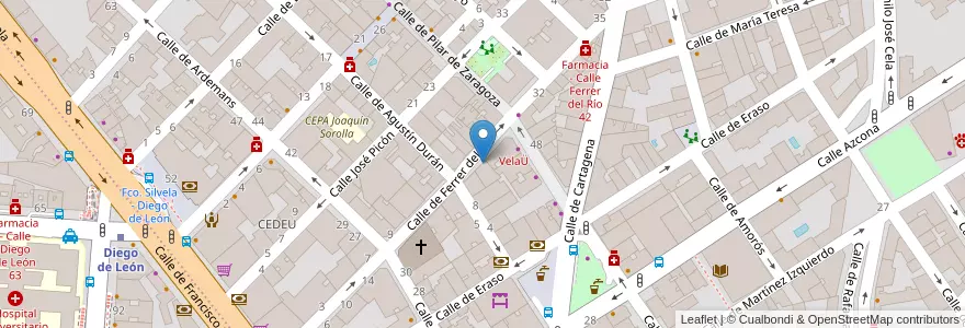 Mapa de ubicacion de Cuna de Jesús en Espanha, Comunidade De Madrid, Comunidade De Madrid, Área Metropolitana De Madrid Y Corredor Del Henares, Madrid.