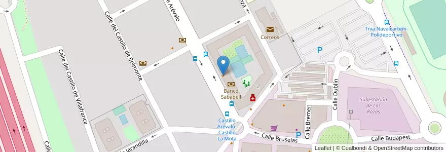 Mapa de ubicacion de Cupula en إسبانيا, منطقة مدريد, منطقة مدريد, Área Metropolitana De Madrid Y Corredor Del Henares, Las Rozas De Madrid.