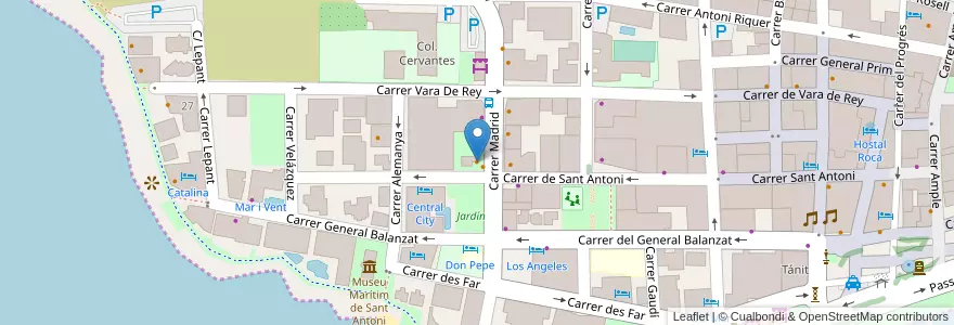 Mapa de ubicacion de Curry Club en Испания, Балеарские Острова, España (Mar Territorial), Балеарские Острова, Eivissa, Sant Antoni De Portmany.