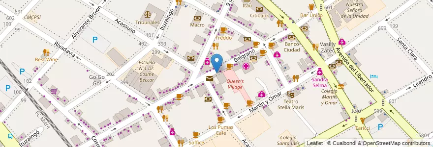 Mapa de ubicacion de Cursos Peluqueria en Argentinië, Buenos Aires, Partido De San Isidro, San Isidro.