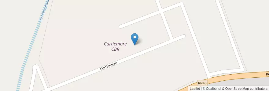 Mapa de ubicacion de Curtiembre CBR en アルゼンチン, ラ・リオハ州, Departamento Chilecito, Nonogasta.