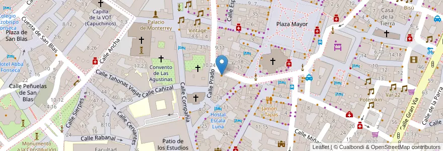 Mapa de ubicacion de Cuzco Bodega en Spain, Castile And León, Salamanca, Campo De Salamanca, Salamanca.